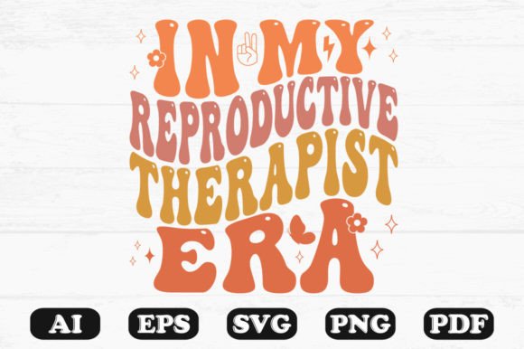 N My Reproductive Therapist Era Wavy Svg for Crafts and Graphics